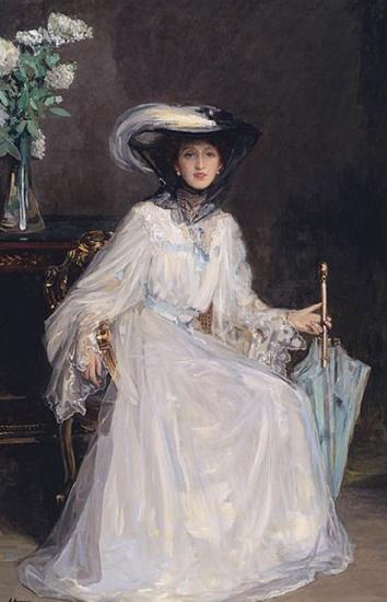 Sir John Lavery Evelyn Farquhar, wife of Captain Francis Douglas Farquhar daughter of the John Hely-Hutchinson, 5th Earl of Donoughmore Germany oil painting art